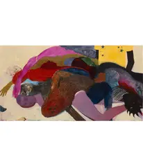 Naudline Pierre, BLT, 2016, oil and enamel on canvas