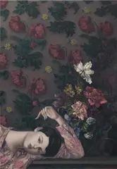 Jesse Mockrin, The dark-haired odalisque, 2016, oil on linen
