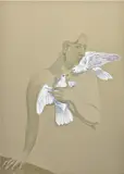 Allison Katz, Showery, 2017, acrylic on canvas