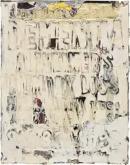Untitled by Mark Bradford, 2010, mixed media paper collage, sold Nov 2023
