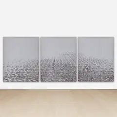 Rudolf Stingel, Untitled, 2015, oil and enamel on canvas, in 3 parts
