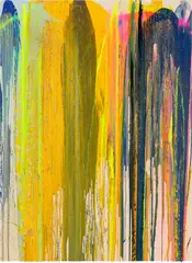 John Armleder, Amontilad, 2021, mixed media on canvas