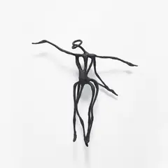 Chris Ofili, The Almighty Shadow, 2007, bronze and stainless steel bracket