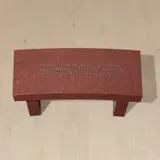 Jenny Holzer, Survival: Hide under water…, 1989, Indian Red granite bench