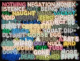 Mel Bochner, Nothing, 2006, oil on velvet