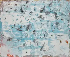 Miquel Barceló, Ull de Perdiu, 2004, mixed media on canvas