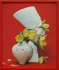 Arrangement for the historians who’ve re-casted Egypt in an African Context by Awol Erizku, 2018-2020, archival pigment print, in artist's frame, sold Nov 2023