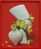 Awol Erizku, Arrangement for the historians who’ve re-casted Egypt in an African Context, 2018-2020, archival pigment print, in artist's frame