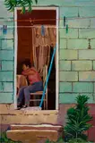 Raelis Vasquez, Me Siento Hoy, 2020, oil, acrylic and oilstick on canvas