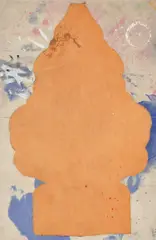 Nate Lowman, Untitled, 2014, oil, dental floss, latex and dye on canvas