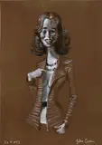 John Currin, Untitled, 2000, gouache, watercolor and pencil on paper