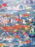 Petra Cortright, boy+free+sex+storiesboylink, 2014, digital painting on aluminum