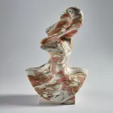 Jon Rafman, New Age Demanded (Twistface Pink), 2015, CNC routed Norway pink marble