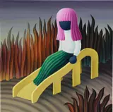 Jordi Ribes, The Slide, 2021, oil on canvas