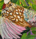 Anna Valdez, Pheasant, 2017, oil on canvas