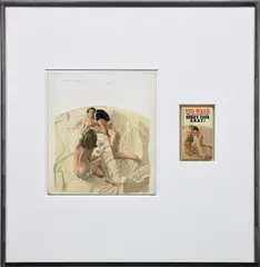 Richard Prince, Untitled (original), 2011, original illustration and paperback book in shrink wrap, in artist's frame