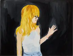 Goldie Hawn by Karen Kilimnik, oil on canvas, sold Jul 2023