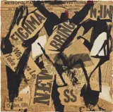 Elaine de Kooning, Untitled, 1955-1960, gouache and collage on newspaper