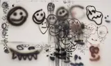 Nate Lowman, Gonzo, 2009, alkyd on canvas