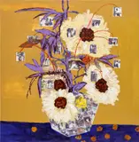 Gideon Appah, Day, 2017, acrylic and photocollage on canvas