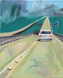 Lake Pontchartrain Causeway by Celeste Dupuy-Spencer, 2016, oil on canvas, offered Jul 2023