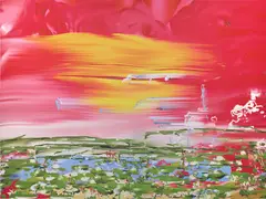Petra Cortright, 007 goldeneye_all characters cheat, 2013, digital painting on aluminum