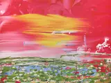 Petra Cortright, 007 goldeneye_all characters cheat, 2013, digital painting on aluminum