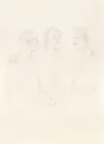 Alex Katz, Barry, Edward and Chris, 1985, pencil on paper