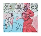 Grace Hartigan, Italian Comedy, 2001, oil on canvas