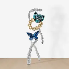 Adam Parker Smith, Ludovisi Gaul, 2018, resin, steel, chrome and urethane