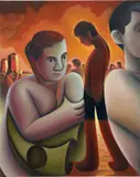 Justin Liam O'Brien, Leaving Riis, 2020, oil on canvas