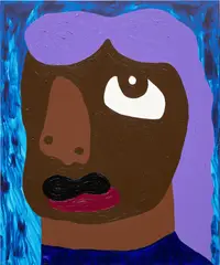Mood 11 by Isshaq Ismail, 2021, acrylic on canvas, sold Jul 2023