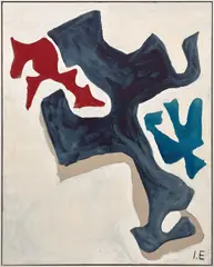 Ida Ekblad, To drink a glass of melted snow, 2010, oil on linen, in artist's frame
