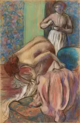 Edgar Degas, Le petit déjeuner après le bain, 1894, pastel on paper