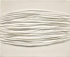 Piero Manzoni, Achrome, 1959, creased canvas and kaolin