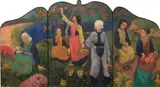 Paul Sérusier, La Cueillette des pommes, 1891, oil on canvas, triptych
