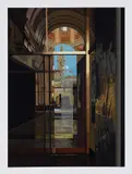Richard Estes, Salzburg Cathedral, from Urban Landscapes I (A. p. 126), 1983, Screenprint in colors, on Fabriano Cottone paper, with full margins