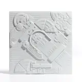 Eduardo Paolozzi, Rosenthal Jahresteller in Porzellan (Rosenthal Annual Plate in Porcelain), 1978, Porcelain plaque multiple, contained in the original cream card presentation box