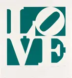 Robert Indiana, Greenpeace Love, 1994, screenprint in colors on BFK Rives
