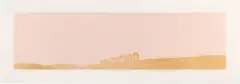 Pepto-Caviar Hollywood (E. 42) by Ed Ruscha, 1970, Screenprint with Pepto Bismol and caviar in colors, on Copperplate Deluxe paper, with full margins, sold Feb 2023