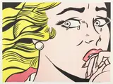 Roy Lichtenstein, Crying Girl (C. II.1), 1963, Offset lithograph in colors, on lightweight wove paper, with full margins