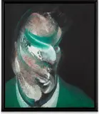 Francis Bacon, Study for Head of Lucian Freud (Q3), 1967/2015, Giclée print in colors, flush-mounted to aluminum support (as issued)
