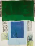 Robert Rauschenberg, Shoot from the Main Stem, from The Suite of Nine Prints (S. 1979.25), 1979, Screenprint in colors with fabric collage, on Arches paper, the full sheet