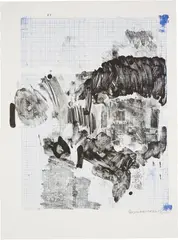 Visitation I (U.L.A.E. 25, F. 29) by Robert Rauschenberg, 1965, Lithograph in colors, on Rives BFK paper, with full margins, sold Feb 2023