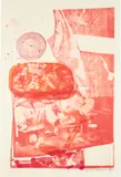 Robert Rauschenberg, Ape, from Stoned Moon (G. 202, F. 98), 1970, Lithograph in rust, orange and red, on Special Arjomari paper, with full margins