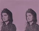 Jacqueline Kennedy II (Jackie II), from 11 Pop Artists, Volume II (F. & S. 14) by Andy Warhol, 1966, Screenprint in colours, on wove paper, the full sheet, sold Feb 2023