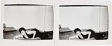 Andy Warhol, Liza Minnelli at Halston's House, from Photographs, 1980, Two gelatin silver prints, stitched together
