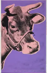 Andy Warhol, Cow (F. & S. 12A), 1976, Screenprint in colors, on wallpaper, the full sheet
