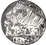 Frank Stella, Swan Engraving Circle I (T. 589, A. 165), 1983, Etching, relief and engraving, on white TGL handmade paper, the full sheet