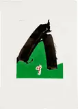 Untitled, from The Basque Suite (E. & B. 88) by Robert Motherwell, 1971, Screenprint in colors, on J.B. Green paper, with full margins, sold Feb 2023